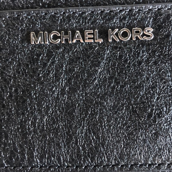 Vintage Metallic Black Michael Kors wristlet - Picture 3 of 15